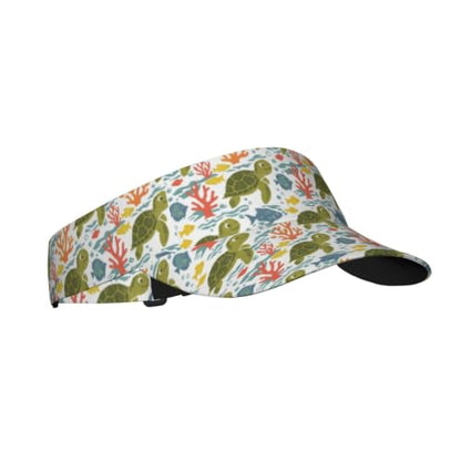 Leopard Print Sunscreen Visor Cap Adjustable Empty Top Outdoor Sports Hat - color: 26