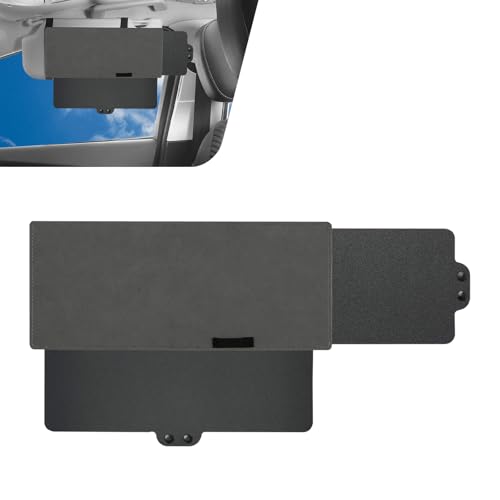 Sun Visor Extender for Car, Car Sun Visor Extender, Retractable Goggles Protection Panel, Universal for Automotive Interior Accessories (Black)