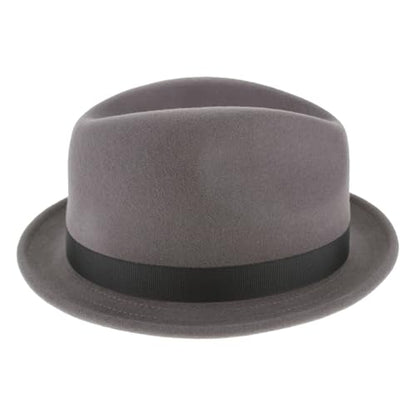 Hats in the Belfry Paine Stingy Brim Fedora - color: Grey, size: Large