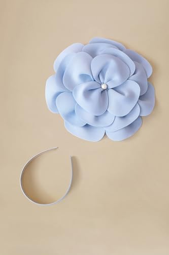 BABEYOND Fascinators Hats for Women Layered Flower Tea Party Derby Hats - color: Light Blue