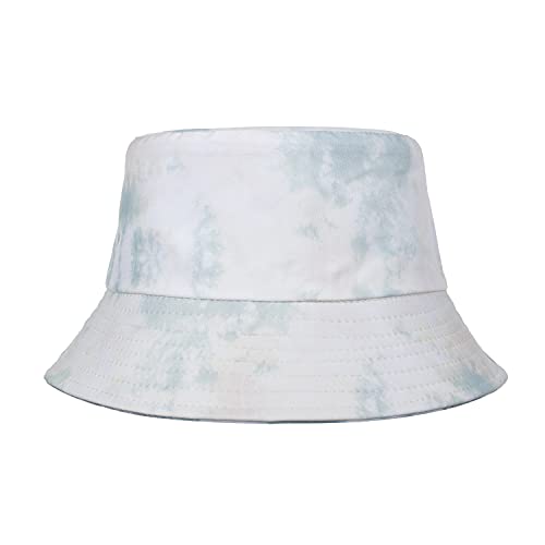 TOPTIE Reversible Tie Dye Bucket Hat, Cotton Sun Hat for Adults - color: Dye Grey/White