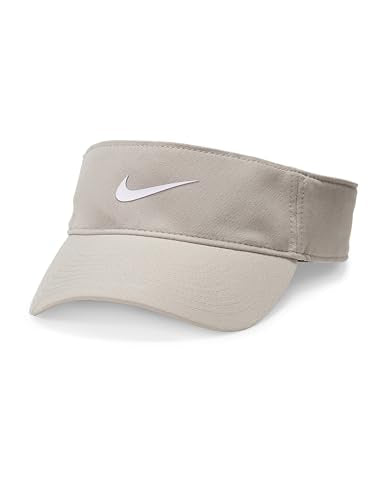 Nike Unisex Adult Dri-FIT Ace Visor Hat | Mens and Womens - color: College Grey/Anthracite/White, size: Large-X-Large