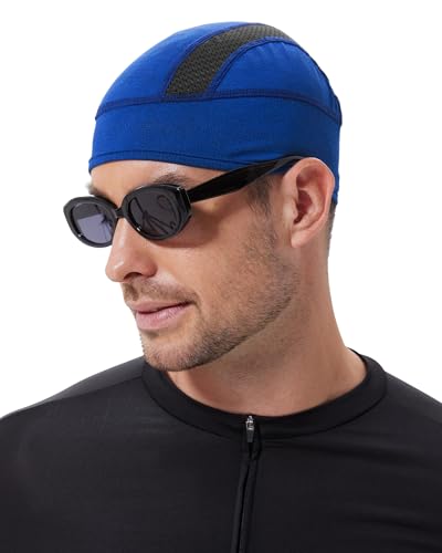 Cooling Skull Cap Breathable Mesh Helmet Liner Motorcycle Cycling - color: 1-royal Blue