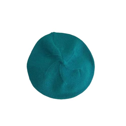 Infant Baby Boys Girls Beret Hat Fall Winter Knitted Beanie Hat Toddler Kids Beret Skull Hat French Artist Knit Hat - color: A-blue