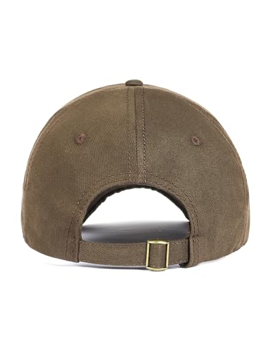 Zylioo Small Baseball Cap for Men Women, Adjustable Unstructured Dad Hat - color: Coffee-fits 21.7"-22.4"/55cm-57cm