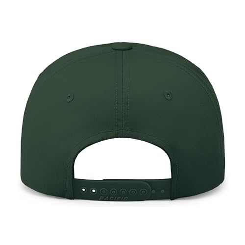 Pacific Headwear Unisex Adult Pacific Headwear Hybrid Snapback Dad Cap - color: Hunter