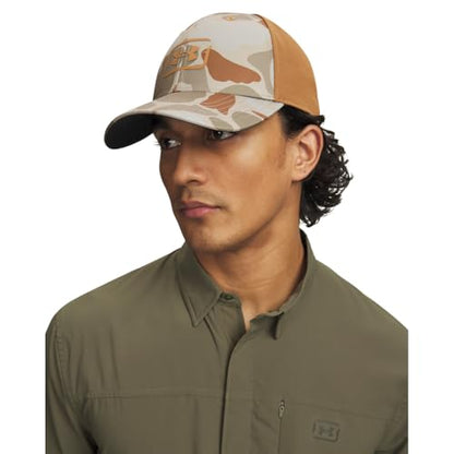 Under Armour Men's Fish Hunter Stretch Fit Hat - color: (499) Federal Tan / Tundra / Tundra, size: Large-X-Large