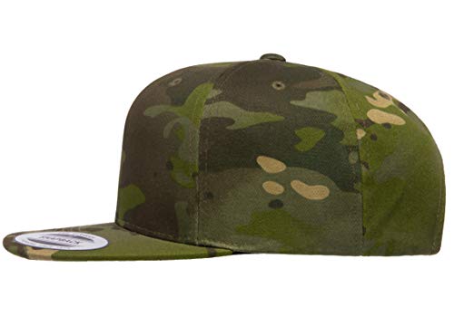 6-Panel Structured Flat Visor Classic Snapback (6089) - color: Tropic