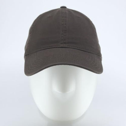 Classic Blank Dad Hat Cotton Adjustable Strap Baseball Cap - color: Brown