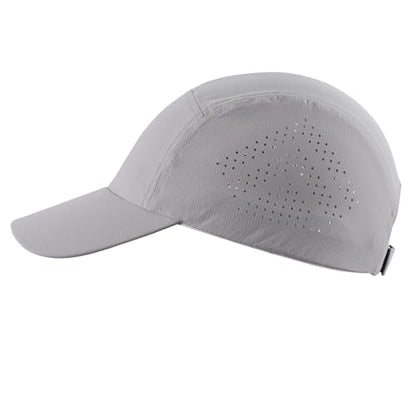 Home Prefer Mens Womens UPF50+ Quick Dry Sun Hat Lite UV Protection Hat Baseball Caps Golf Cycling Fishing Sports Running Hat - color: Light Grey