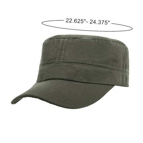 TopTie Army Cadet Cap Hat Polyester Cotton Twill Security Hat - color: Navy Blue