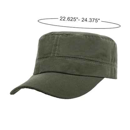 TopTie Army Cadet Cap Hat Polyester Cotton Twill Security Hat - color: Navy Blue