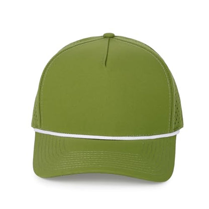 HH HOFNEN Quick Dry Baseball Cap Snapback Golf Trucker Hat for Men Women - color: #1 Green