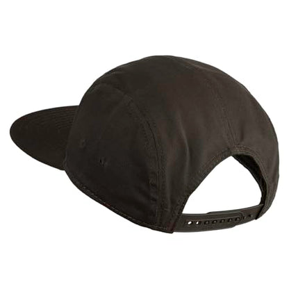 5 Panel Superior Cotton Twill Flat Bill Camper Cap - color: Dark Olive