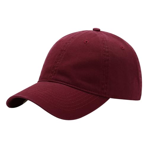 Mommy Jennie Unisex Vintage Washed Distressed Baseball-Cap Twill Adjustable Dad-Hat - color: A49-wine Red