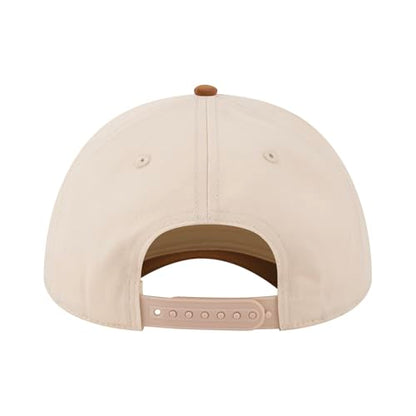TOPTIE 5 Panel Trucker Hat Snapback Adjustable Cotton Sun Cap for Men - color: Suedette Caramel Beige