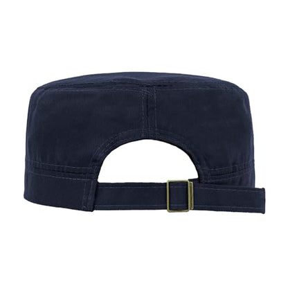TopTie Army Cadet Cap Hat Polyester Cotton Twill Security Hat - color: Navy Blue