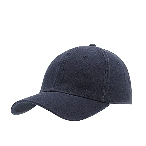 Cotton with Stretchable Polyester Air Mesh Back Flex Six Panel Baseball Cap - color: A-flex Navy, size: Small