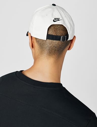 Nike Unisex Adult Club Unstructured Just Do It Cap Hat | Mens and Womens - color: Sail/Black/Black, size: Large-X-Large
