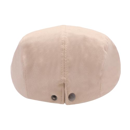 ZLYC 남성용 여름 플랫 캡 Scally Ivy Gatsby Newsboy Beret Driver Cabbie 사냥 모자 - color: 솔리드 카이키