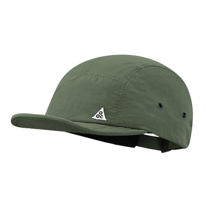 Croogo Quick Dry Short Brim Baseball Cap 5 Panel Lightweight Running Hat - color: Ddy1-green