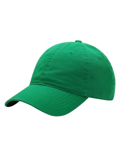 Mommy Jennie Unisex Vintage Washed Distressed Baseball-Cap Twill Adjustable Dad-Hat - color: A40-kelly Green