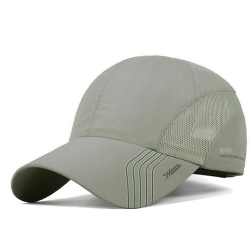 CLAPE Outdoor Sun Visor Hats Lightweight Waterproof Breathable Sports Hat UPF50+ Ultra Thin Cooling Baseball Hats - color: Light Gray