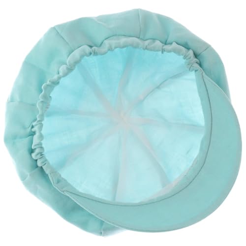 Lipodo Classic Baker Boy Cap Made in Italy Linen Cotton Ladies Elastic Band Spring Summer - color: Mint Green