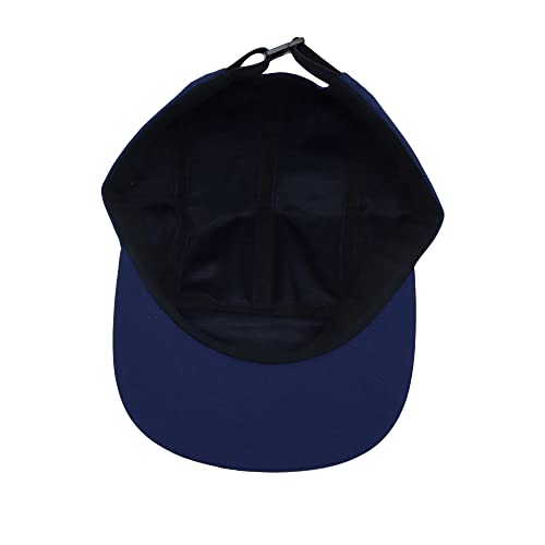 WITHMOONS Low Profile 5 Panel Hat Cap Waterproof Golf Camp Fishing Lightweight Jockey Flat Bill YZ20114 - color: Navy, size: Medium