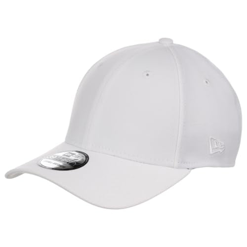 New Era Blank Custom 39THIRTY Stretch-Fitted Cap (US, Alpha, Medium, White)