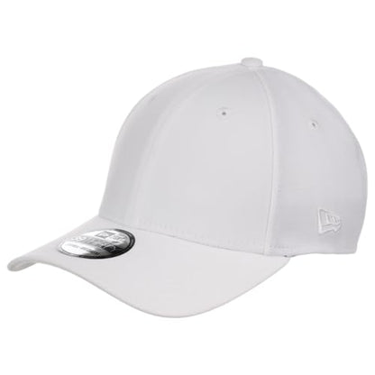New Era Blank Custom 39THIRTY Stretch-Fitted Cap (US, Alpha, Medium, White)