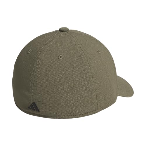 adidas Men's Gameday Stretch Fit Hat - color: Olive Strata Green/Black/Offseason, size: Small-Medium