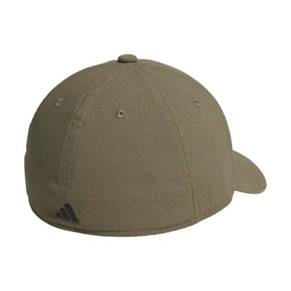 adidas Men's Gameday Stretch Fit Hat - color: Olive Strata Green/Black/Offseason, size: Small-Medium