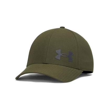 Under Armour Isochill ArmourVent Fitted Baseball Cap - color: (308) Expedition Green / / Black, size: Large-X-Large
