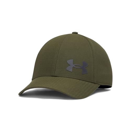 Under Armour Isochill ArmourVent Fitted Baseball Cap - color: (308) Expedition Green / / Black, size: Medium-Large