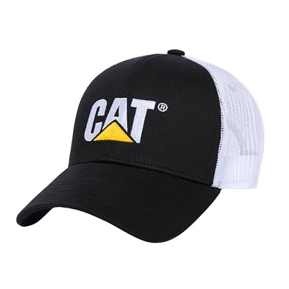 CAT Men's Raised Logo Cap - color: Black White