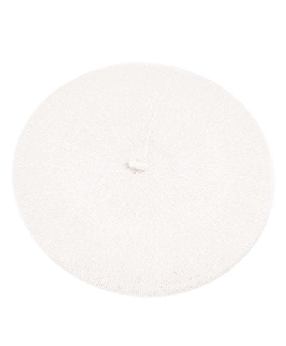 Parquet Solid Color French Beret Hat. Classic French, Casual and Chic Lightweight Cap for Women - color: Off-white