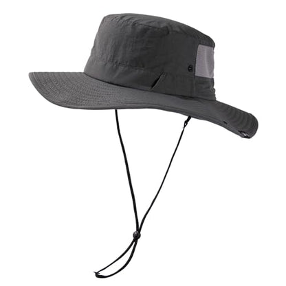 TOP-EX Wide Brim Mesh Sun Hat for Men and Women, UPF 50+ Water-Resistant - color: Darkgray, size: XX-Large