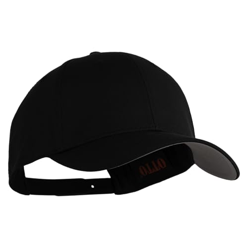 e4Hats.com 6 Panel Low Profile Structured Baseball Cap - color: Black