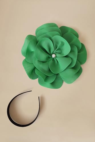 BABEYOND Fascinators Hats for Women Layered Flower Tea Party Derby Hats - color: Green
