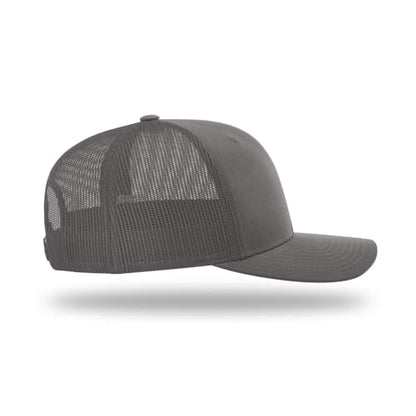 Richardson 112 Classic Six-Panel Adjustable Snapback Trucker Cap - color: Charcoal