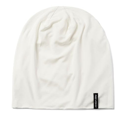 Summer T-Shirt Beanie for Men & Women - Soft Modal - Slouchy Style - color: White