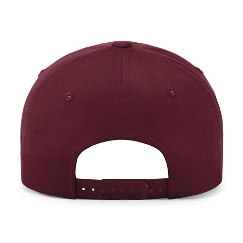 Pacific Headwear Unisex Adult Pacific Headwear Hybrid Snapback Dad Cap - color: Maroon