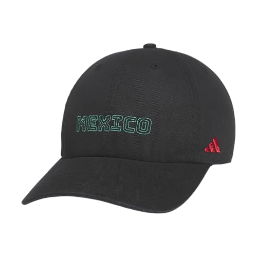adidas Men's Ultimate Hat Baseball Cap - color: Black/Bold Green/Better Scarlet/Mexico