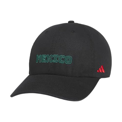 adidas Men's Ultimate Hat Baseball Cap - color: Black/Bold Green/Better Scarlet/Mexico