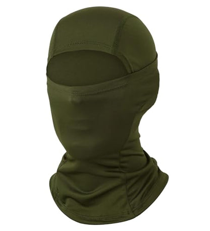 Ski Mask Balaclava Motorcycle Summer Sun UV Protection Face Mask for Men - color: Army Green