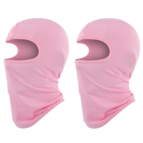 Pukavt 1-3 Pack Kids Balaclava Ski Mask for Boys and Girls - color: Pink-2pk(thin )