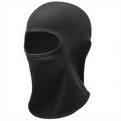 Kids Balaclava Ski Mask Winter Windproof Fleece Full Face Mask for Boy Girl - color: Black