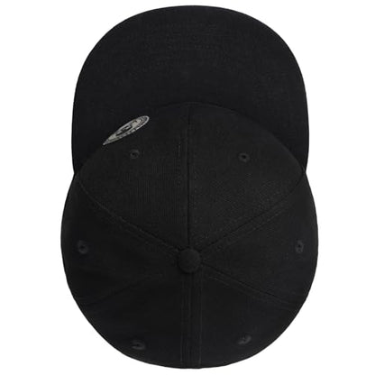 Flat Brim Hats for Men - Gothic Style Skull Hat Leather Pattern - Hip-Hop Snapback Hat Skeleton Hats for Men - color: 03.skeleton-2-blackgrey