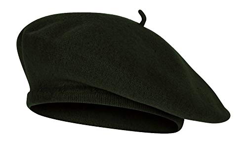 TOP HEADWEAR Wool Blend French Bohemian Beret - color: Hunter Green